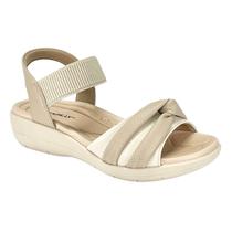 Sandália Piccadilly Anabela 239024 Marfim/Off White