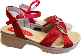 Sandália Piccadilly Anabela Médio 572009 Vermelho Sandália Piccadilly Anabela Médio 572009 Vermelho