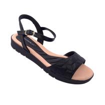 Sandalia Piccadilly Conforto Rasteira Feminina PRETO