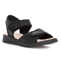 Sandália Piccadilly Esporão Papete Anabela Preto - Feminino