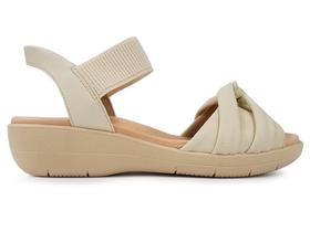 Sandália Piccadilly Fascite Anabela Médio Pés Largos 239024