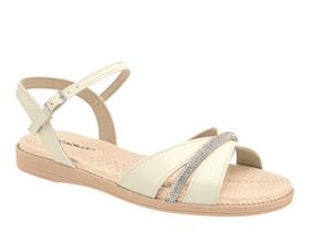 Sandália Piccadilly Rasteira Tira Strass Comfy 513012