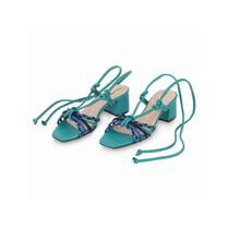 Sandalia Piccadilly Salto Bloco 588111 Esmeralda