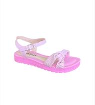 Sandália Pink Cats Flatform Infantil Feminino Cor Rosa