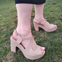 Sandália Plataforma Agnan Meia Pata Sandália Plataforma Agnan Meia Pata