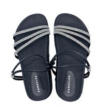 Sandália Plataforma Anatômica Careflex com Brilho