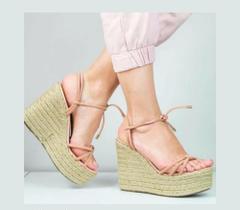Sandália plataforma de vime Sandália plataforma de vime
