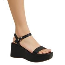 Sandália Plataforma Estilo Anabela Feminina Vizzano 6559103