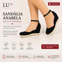 Sandália Plataforma Feminina Anabela Casual Confortável Sandália Plataforma Feminina Anabela Casual Confortável