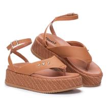 Sandália Plataforma Feminina Luna 909-GG Papete Anatômica GuGi Asa Delta Com Amarração Sandália Plataforma Feminina Luna 909-GG Papete Anatômica GuGi Asa Delta Com Amarração