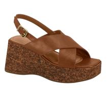 Sandália Plataforma Feminina Vizzano 6559101 Marrom Sandália Plataforma Feminina Vizzano 6559101 Marrom