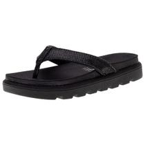 Sandália Plataforma Flatform Feminina Vizzano Papete Chinelo Strass Brilho Macia