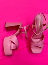 Sandália Plataforma Rosa Prisma