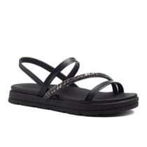 Sandália Plataforma Salto Flatform Conforto Moleca Papete