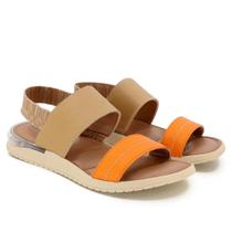 Sandalia plataforma usaflex couro