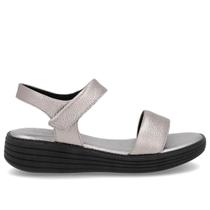 Sandalia plataforma usaflex couro