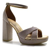 Sandália Plataforma Vizzano com Brilho Lurex Sandália Plataforma Vizzano com Brilho Lurex