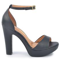 Sandália Plataforma Vizzano Feminina Salto Alto Fino 6292.217 PELICA