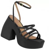 Sandália Plataforma Vizzano Gloss Tiras Feminina - 08904 Sandália Plataforma Vizzano Gloss Tiras Feminina - 08904