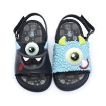 Sandália Plugt Mini Bizz Monstros Preto 201.040