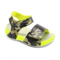 Sandalia Plugt Papete Fly Camuflada Amarelo Neon 239.001