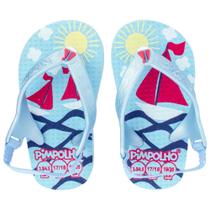 Sandália Praiana Baby Azul Barco Masculina Pimpolho