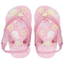 Sandália Praiana Baby Rosa Fundo Do Mar Feminino Pimpolho