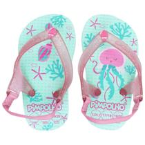 Sandália Praiana Baby Verde Água-Viva Feminino Pimpolho