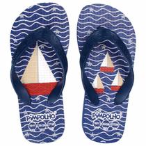 Sandália Praiana Kids Azul Barco Masculino Pimpolho