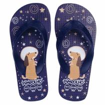 Sandália Praiana Kids Azul Cachorro Menino Pimpolho