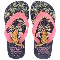 Sandália Praiana Kids Azul Onça Feminino Pimpolho