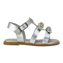 Sandália prata infantil bibi shine mini prata 1233013