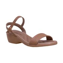 Sandália Preto Costura Aparente Beira Rio