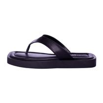 Sandália Preto Dedo Flatform Confort Sandália Preto Dedo Flatform Confort