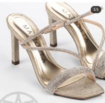 Sandália que vira tamanco strass Mariotta