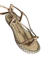 Sandália Rafaella Casual Tiras Brilhantes De Amarração Super Confortável e Elegante 0800 (66293) Sandália Rafaella Casual Tiras Brilhantes De Amarração Super Confortável e Elegante 0800 (66293)