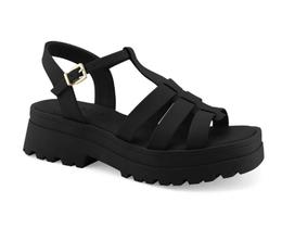Sandália Ramarim Andressa Suita Fisherman Feminina Preta Napa Salto 5cm Fivela Sandália Ramarim Andressa Suita Fisherman Feminina Preta Napa Salto 5cm Fivela