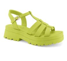 Sandália Ramarim Andressa Suita Fisherman Tratorada Verde Pistache Napa Fivela Sandália Ramarim Andressa Suita Fisherman Tratorada Verde Pistache Napa Fivela