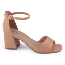Sandália Ramarim Casual 22-34202 salto bloco alto croco Sandália Ramarim Casual 22-34202 salto bloco alto croco