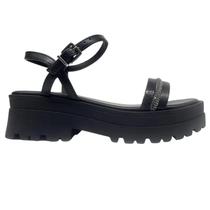 Sandália Ramarim Tratorada Plataforma Flatform 2444203 Preta