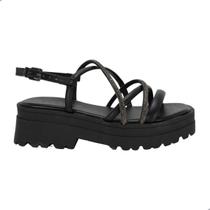 Sandália Ramarim Tratorada Preto Sandália Ramarim Tratorada Preto