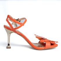 Sandalia Raphaella Booz Laranja Salto Alto