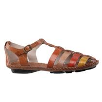 Sandália Rasteira Andacco 12381 Jade Com Tiras Trançadas Em Couro Praticidade E Conforto Em Estilo Casual Chic