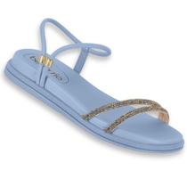 Sandalia Rasteira Beira Rio Original Papete Conforto Rasteirinha Chinelo Strass Slide Flat Elastico