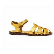 Sandália Rasteira Bellaze Dourado Sandália Rasteira Bellaze Dourado