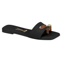 Sandália Rasteira Bico Quadrado Feminino Vizzano - 6553102