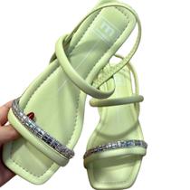 Sandália Rasteira Bico Quadrado Moleca 5462.111 Feminina