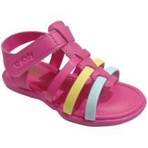 Sandália Rasteira Casual Multi Tiras Infantil Menina Kidy 002-0845