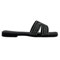Sandalia Rasteira Chinelo Via Uno Slide Muito Brilho 948028 Sandalia Rasteira Chinelo Via Uno Slide Muito Brilho 948028