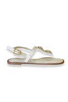 Sandália Rasteira De Dedo Pedras Off White Outshoes Sandália Rasteira De Dedo Pedras Off White Outshoes